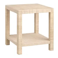 Providence Rafia End Table – Image 1