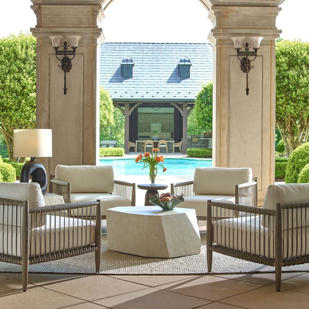 Borneo Outdoor Lounge Chair, Oyster – Image 6
