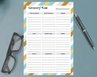 Honeybee Gnome Garden Grocery List Notepad – Image 1