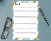 Honeybee Gnome Garden Plan It Notepad – Image 1