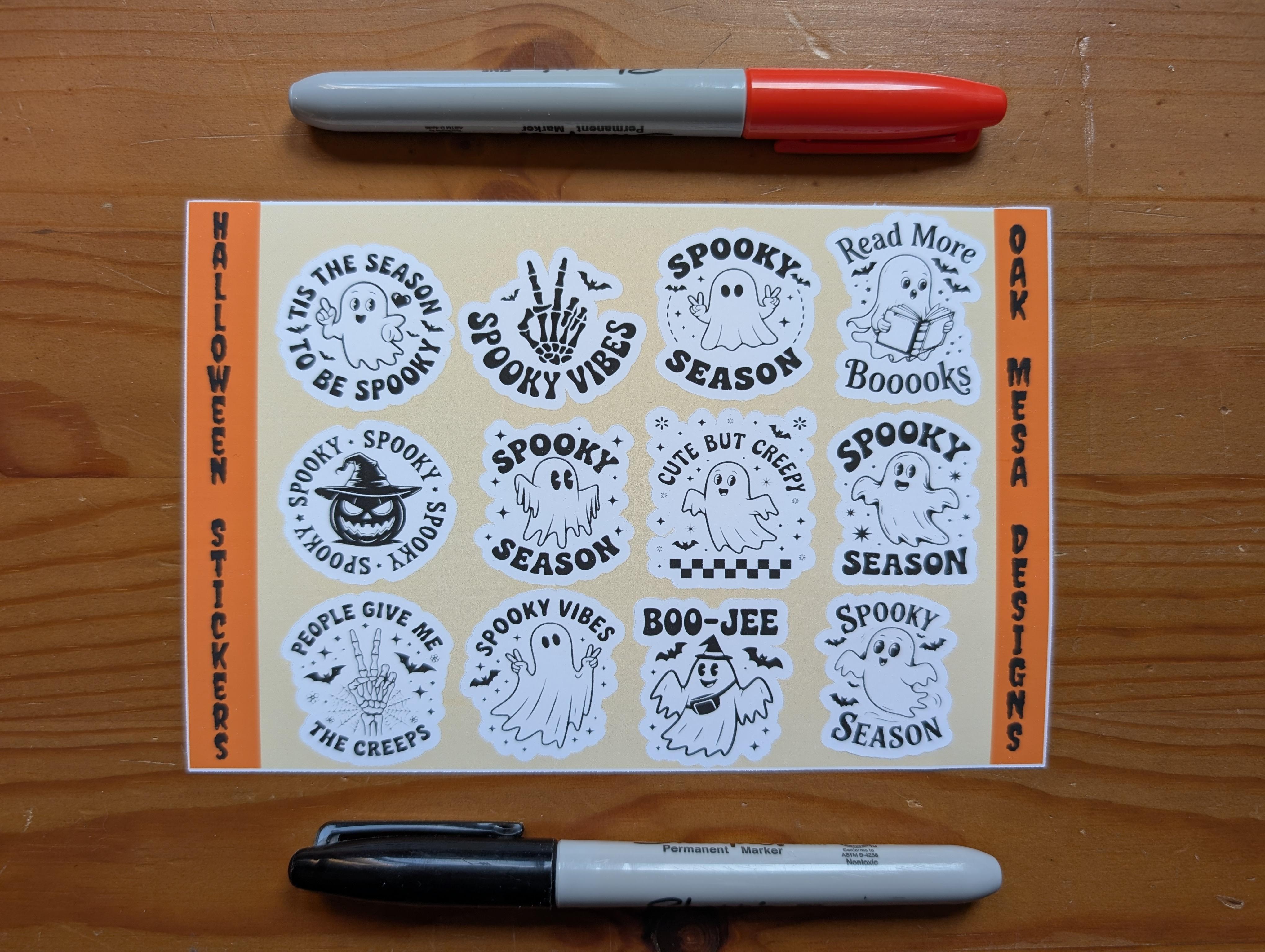 Spooky Sayings Sticker Sheet – Image 3