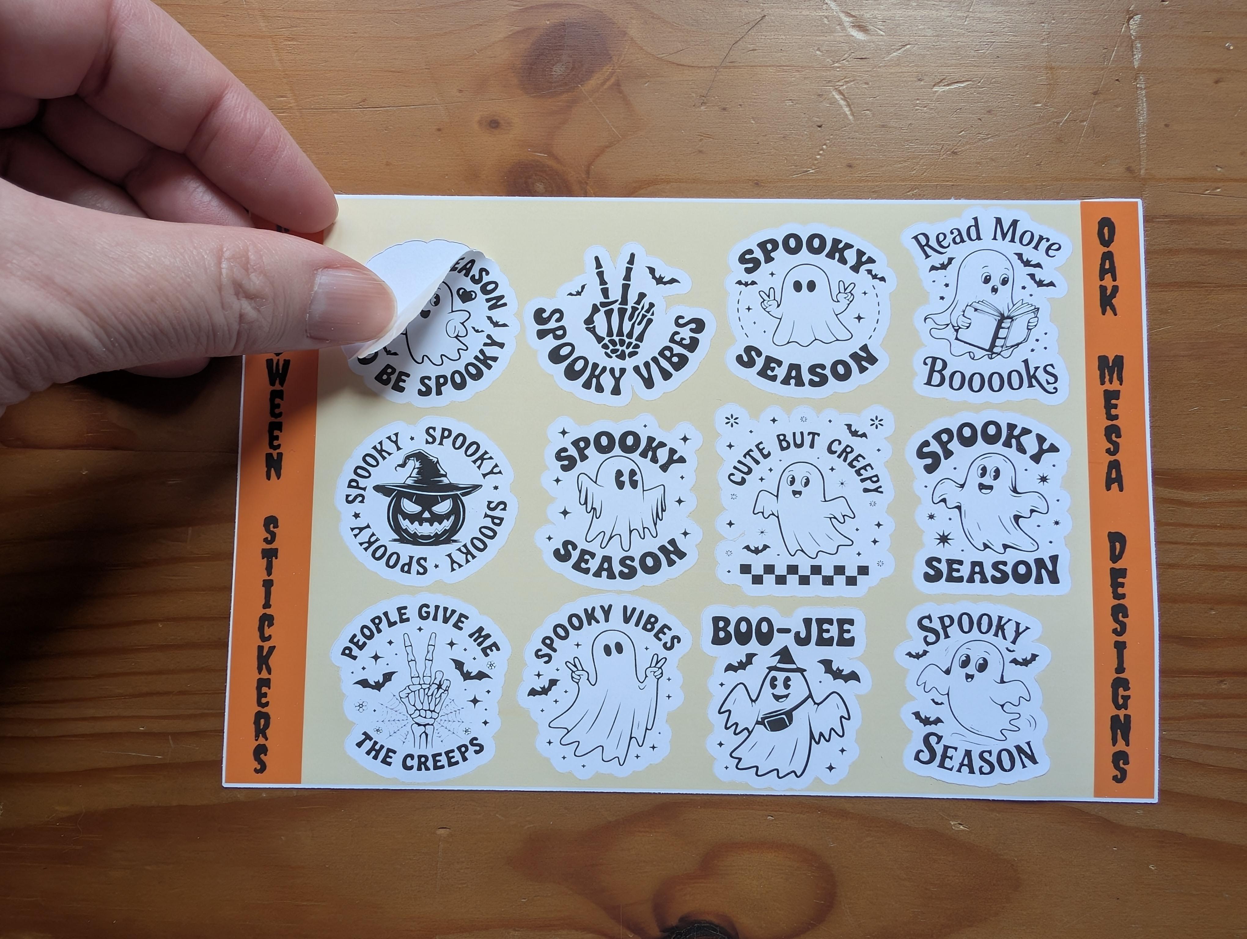 Spooky Sayings Sticker Sheet – Image 4