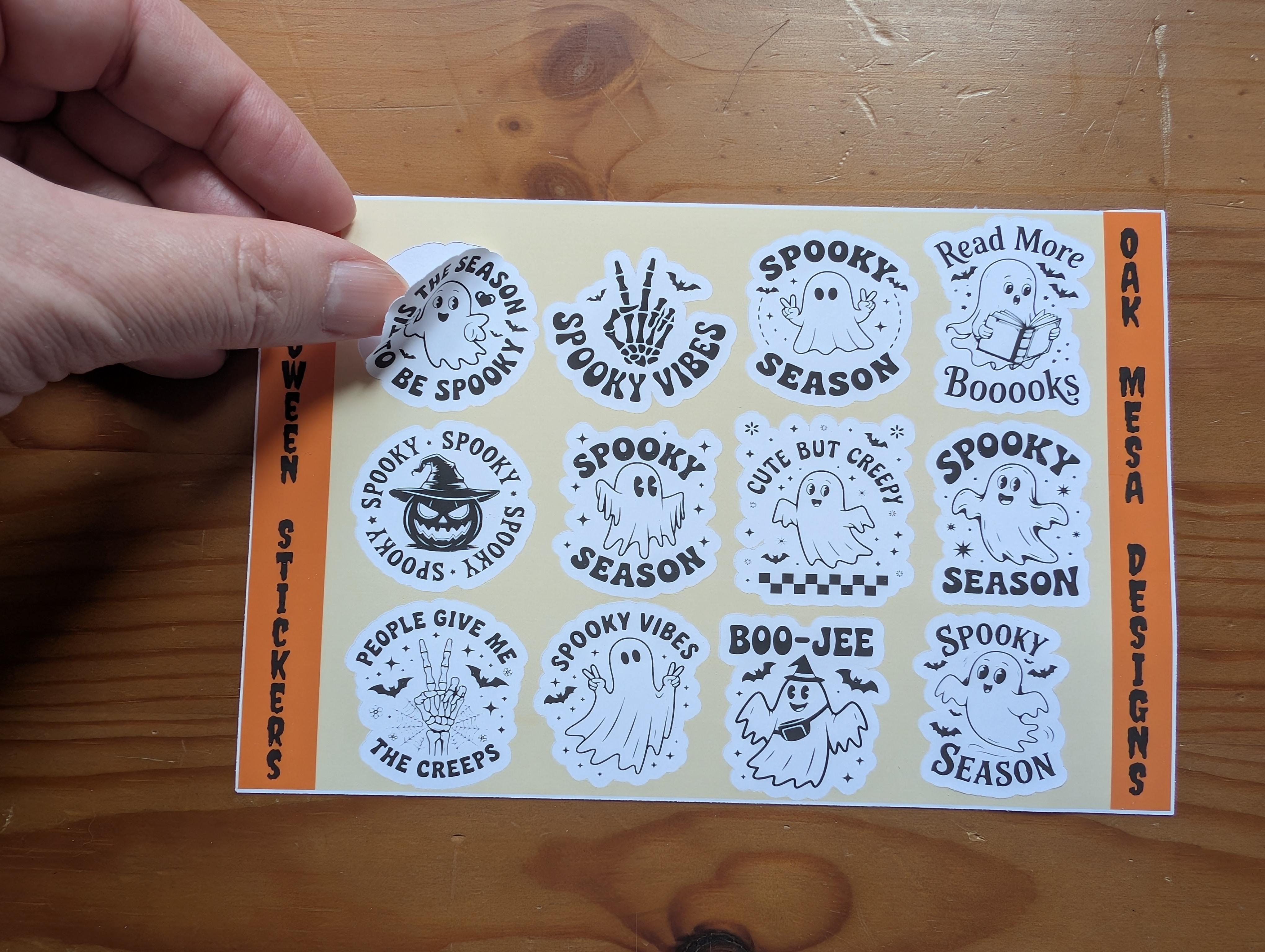Spooky Sayings Sticker Sheet – Image 2