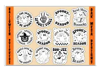 Spooky Sayings Sticker Sheet – Image 1