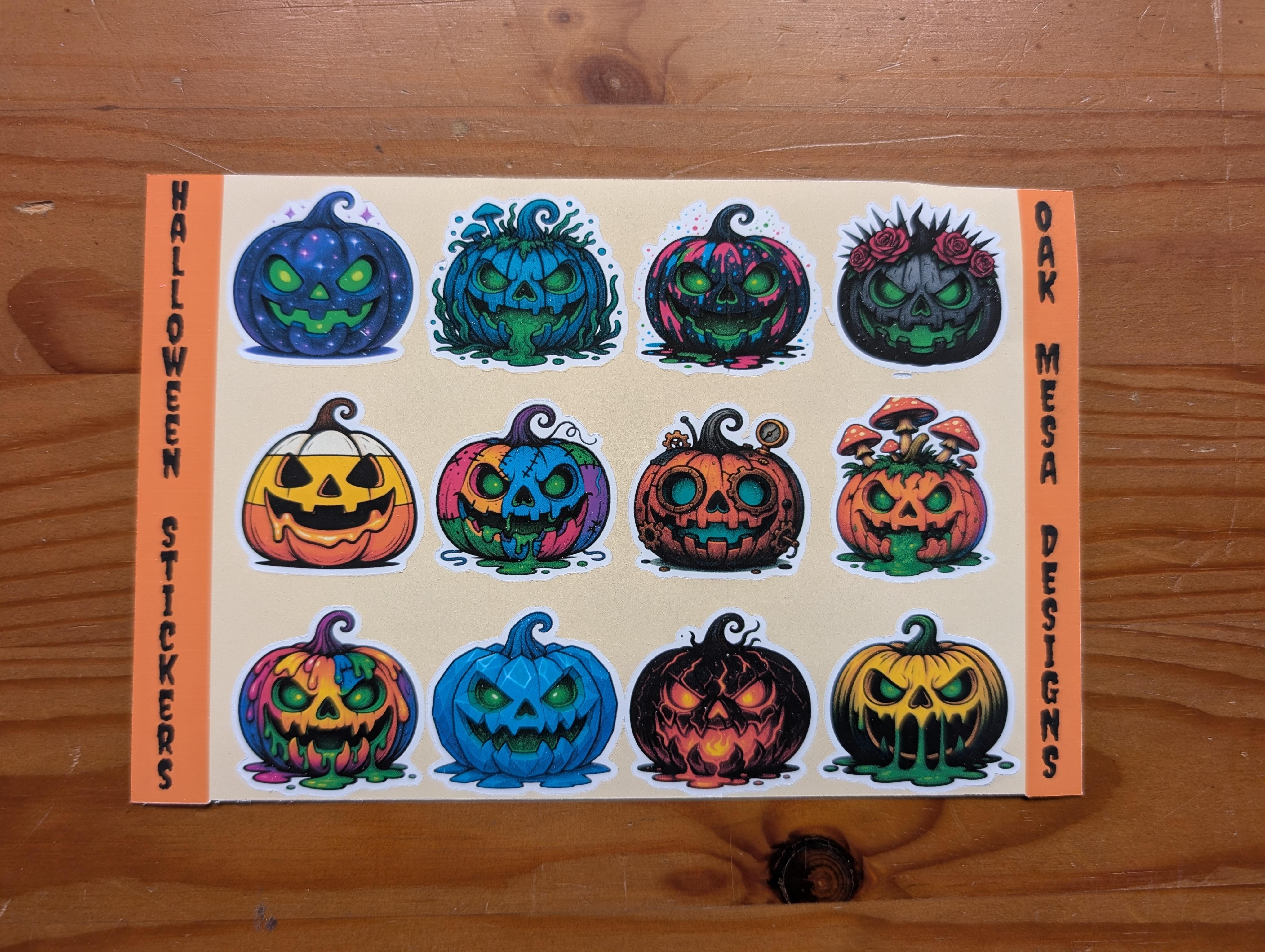 Scary Pumpkins Sticker Sheet – Image 2