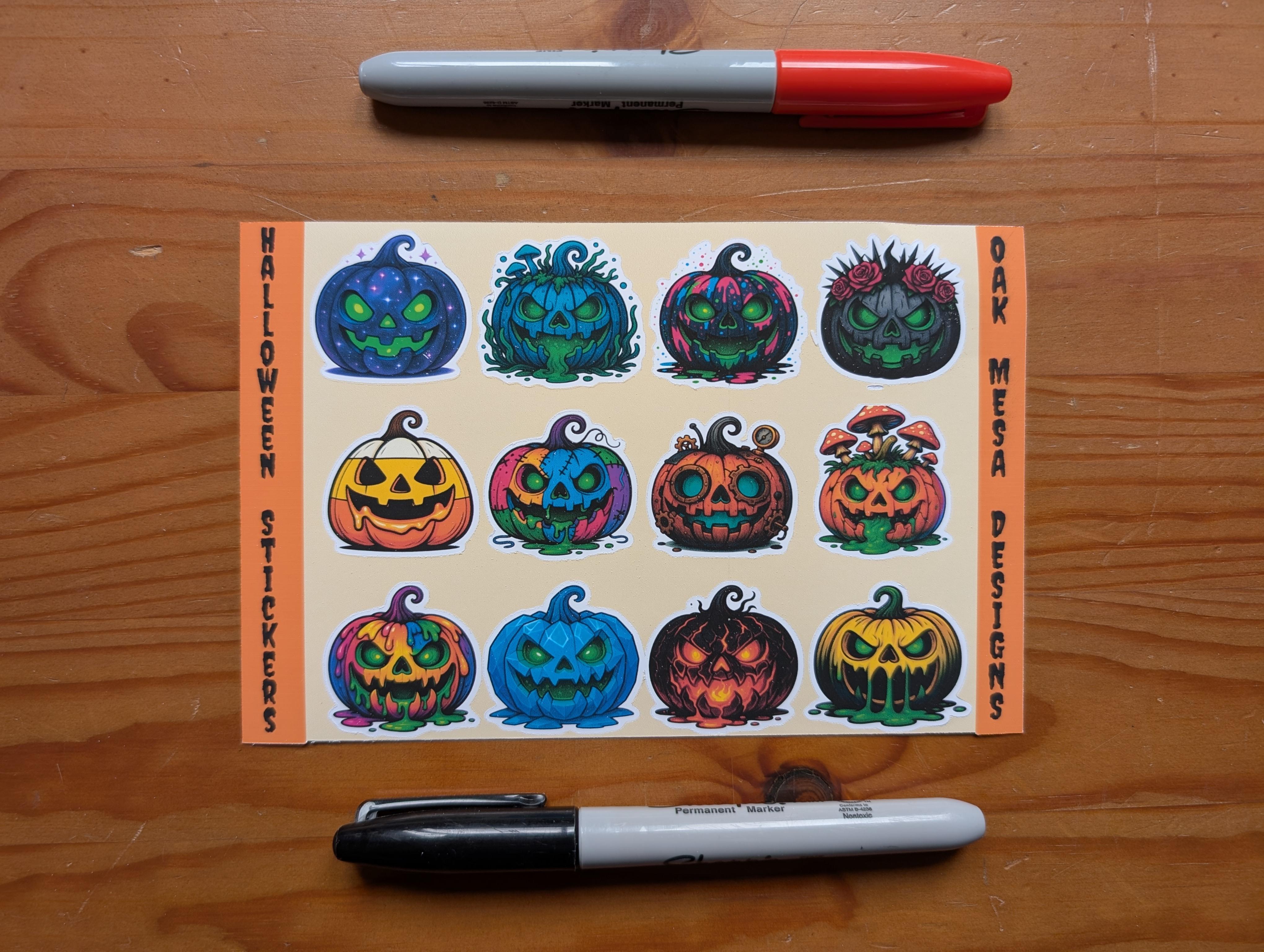 Scary Pumpkins Sticker Sheet – Image 3