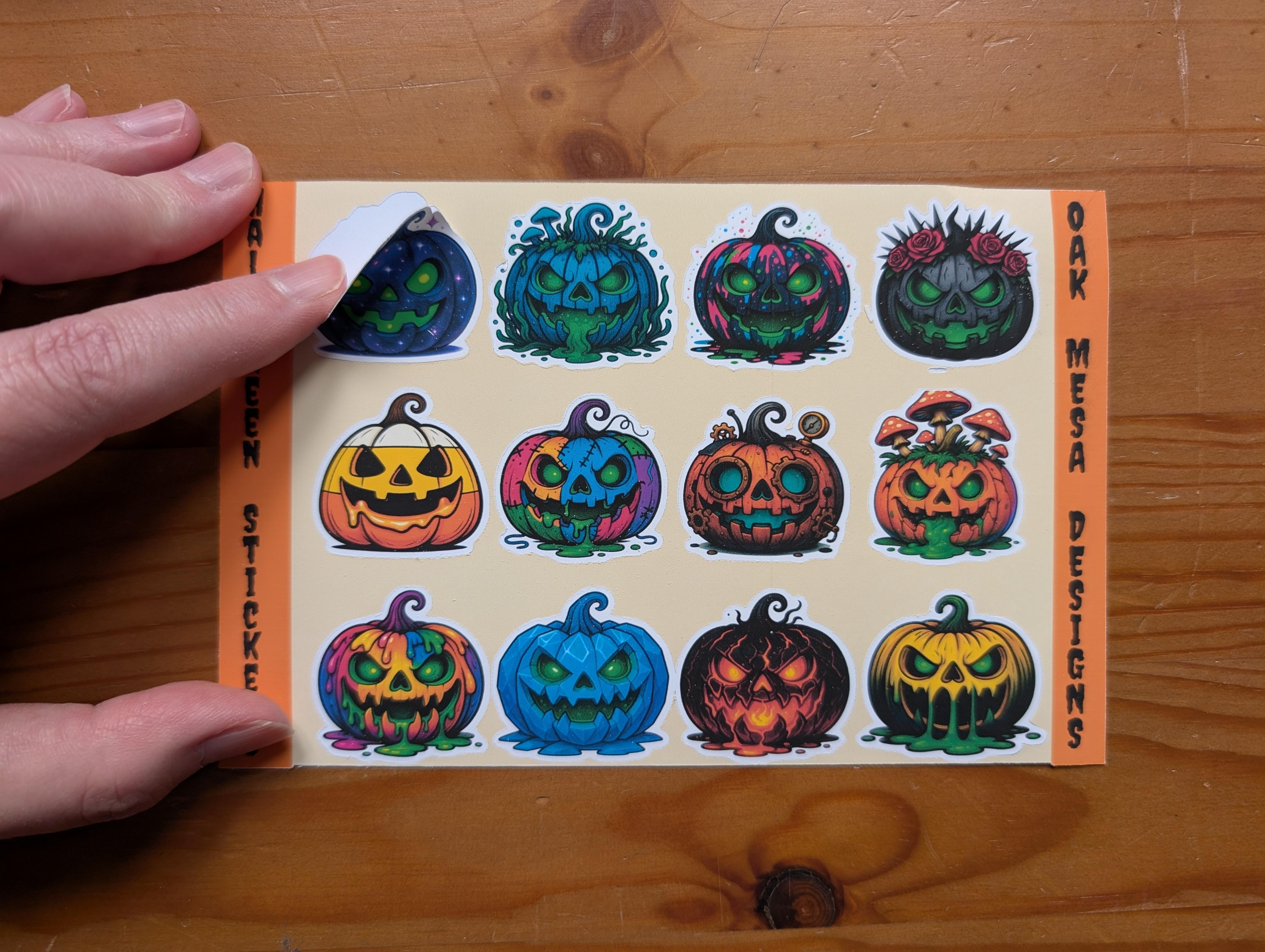 Scary Pumpkins Sticker Sheet – Image 4