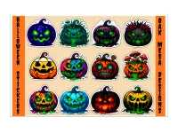 Scary Pumpkins Sticker Sheet – Image 1