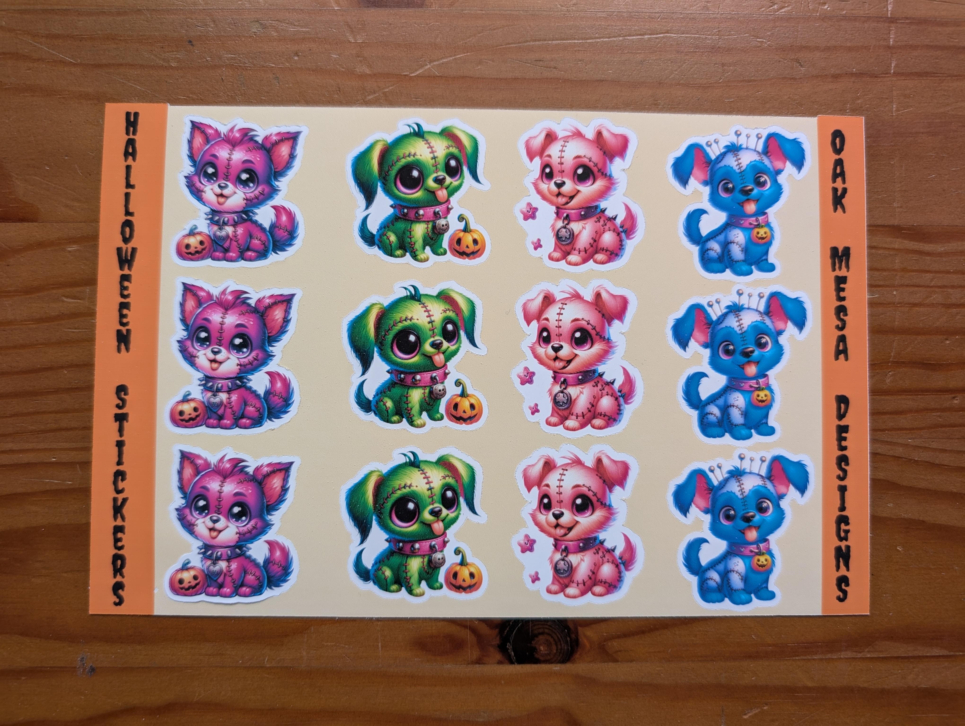 Zombie Pets Sticker Sheet – Image 2