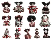Scary Clown Halloween Sticker Pack – Image 4