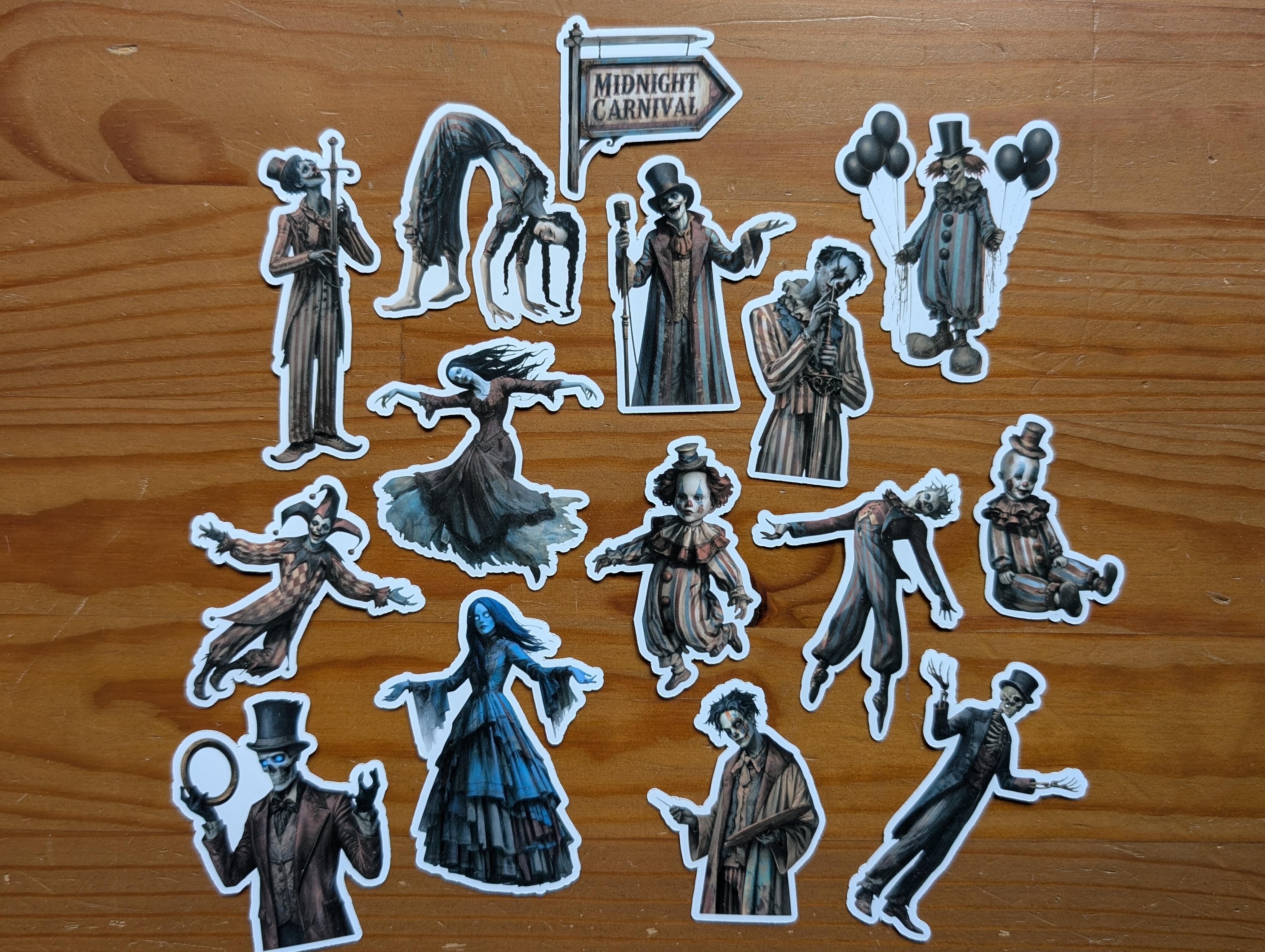 Midnight Carnival Halloween Sticker Pack – Image 1