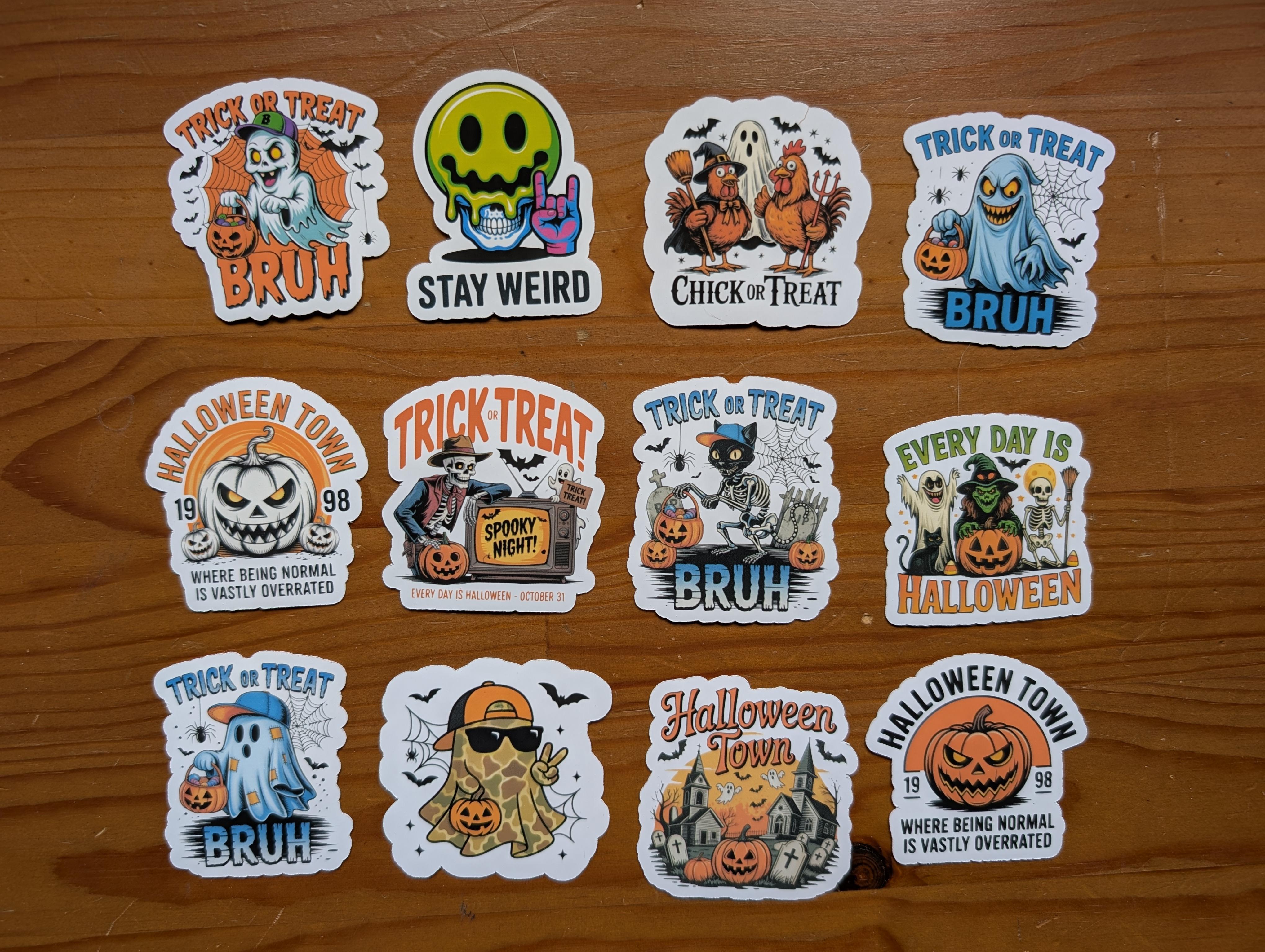 Halloween Bruh Vinyl Sticker Pack – Image 3