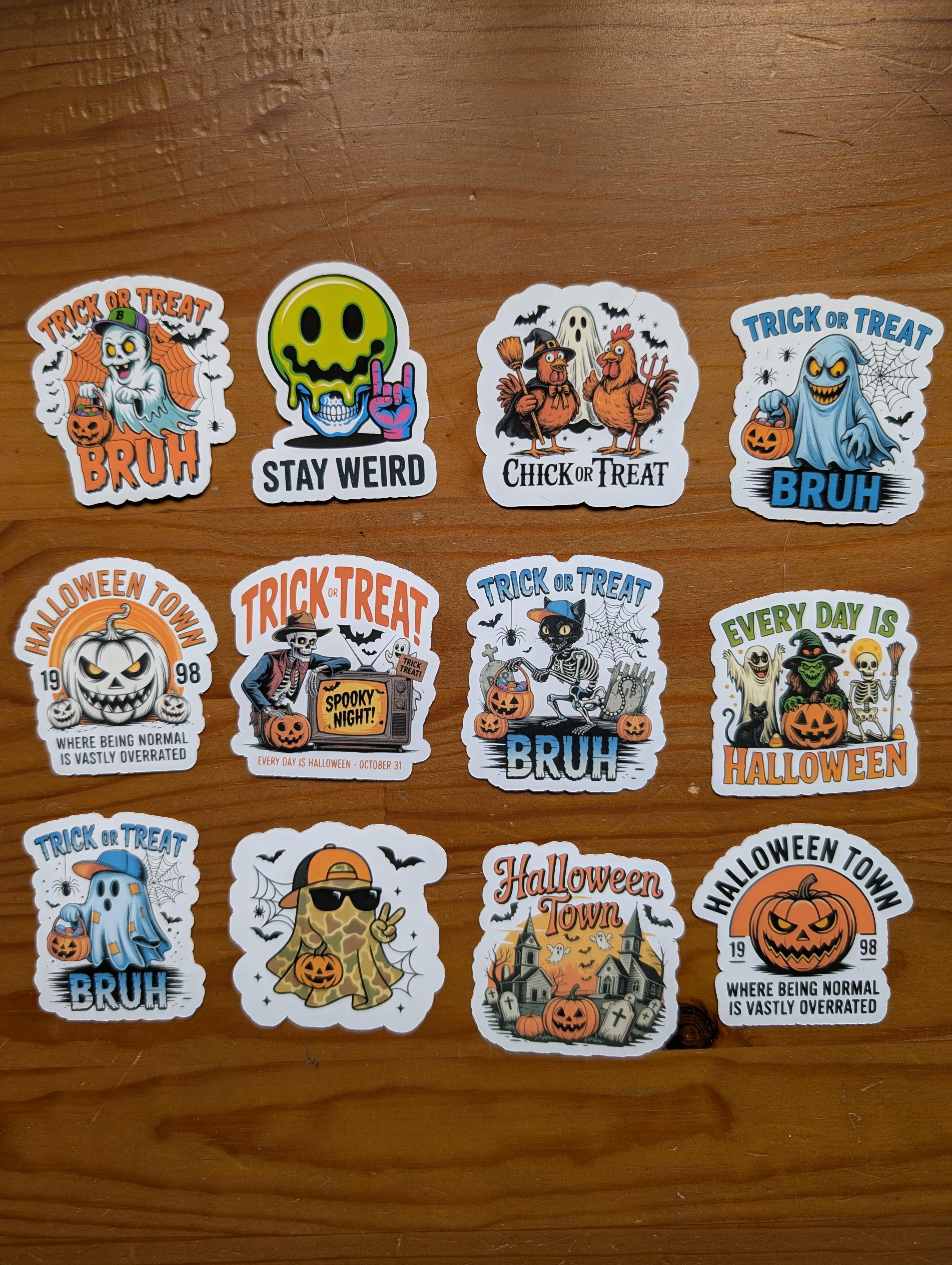 Halloween Bruh Vinyl Sticker Pack – Image 2