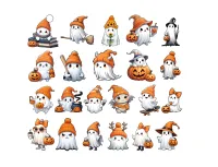 Trick-or-Treat Ghosts Vinyl Sticker Pack – Image 3