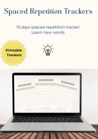 Spaced Repetition Tracker | Printable – Image 1