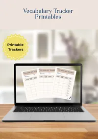 Vocabulary Trackers | Printable – Image 1
