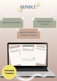 Vocabulary Bundle | Language Learning Printable Set PDF – Image 1