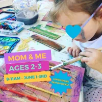 Mom & Me Art Camp, 2-3yr olds, 9-11am, June 1-3rd – Image 1