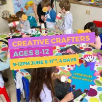 STEAM Creative Crafter's Camp, 8-12yr olds, 9-12pm, June 8-11th – Image 1