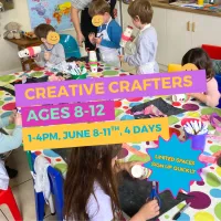 STEAM Creative Crafter's Camp, 8-12yr olds, 1-4pm, June 8-11th – Image 1