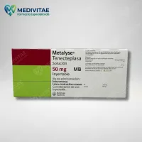 METALYSE IV TENECTEPLASA SOLUCIÓN INYECTABLE 50 MG CAJA CON 1 FRASCO ÁMPULA Y JERINGA CON DILUYENTE – Imagen 1