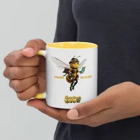 Marabel White Mug with Yellow Color Inside – Image 3