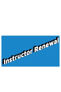 Instructor Renewal  – Image 1