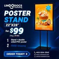 Special - 22" x 28" Double-Sided Poster Stand – Image 1