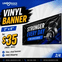 Special - 2' x 6' Custom Vinyl Banner – Image 1