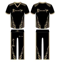 Kickboxing Fight Suit – Black & Gold (Squad Only) – Image 1