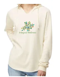 Women’s Lightweight Hooded Sweatshirt  – 2XL, Bone