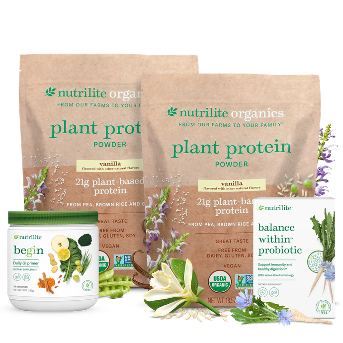 Nutrilite Begin 30 Holistic Wellness Program Solution - Vanilla/Vanilla – Image 1