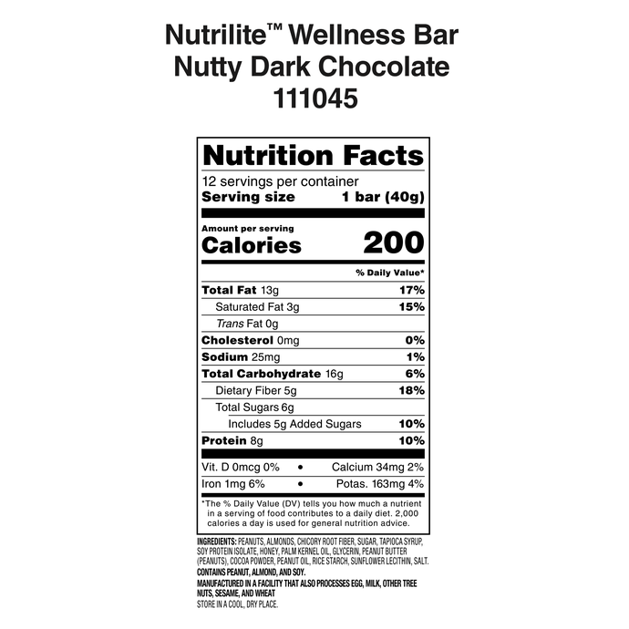 Nutrilite Wellness Bars - Nutty Dark Chocolate – Image 3