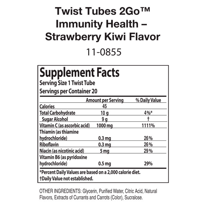 Nutrilite Twist Tubes 2GO Immunity Health - Strawberry Kiwi – Image 3