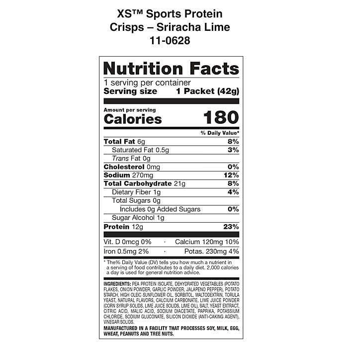 XS Protein Crisps Sriracha Lime – Image 4