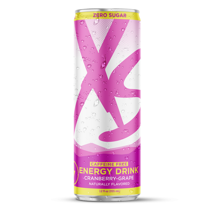 XS™ Energy Drink 12 oz - Caffeine Free Cranberry-Grape – Image 1