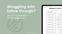 Strategies to Follow Through – Image 2