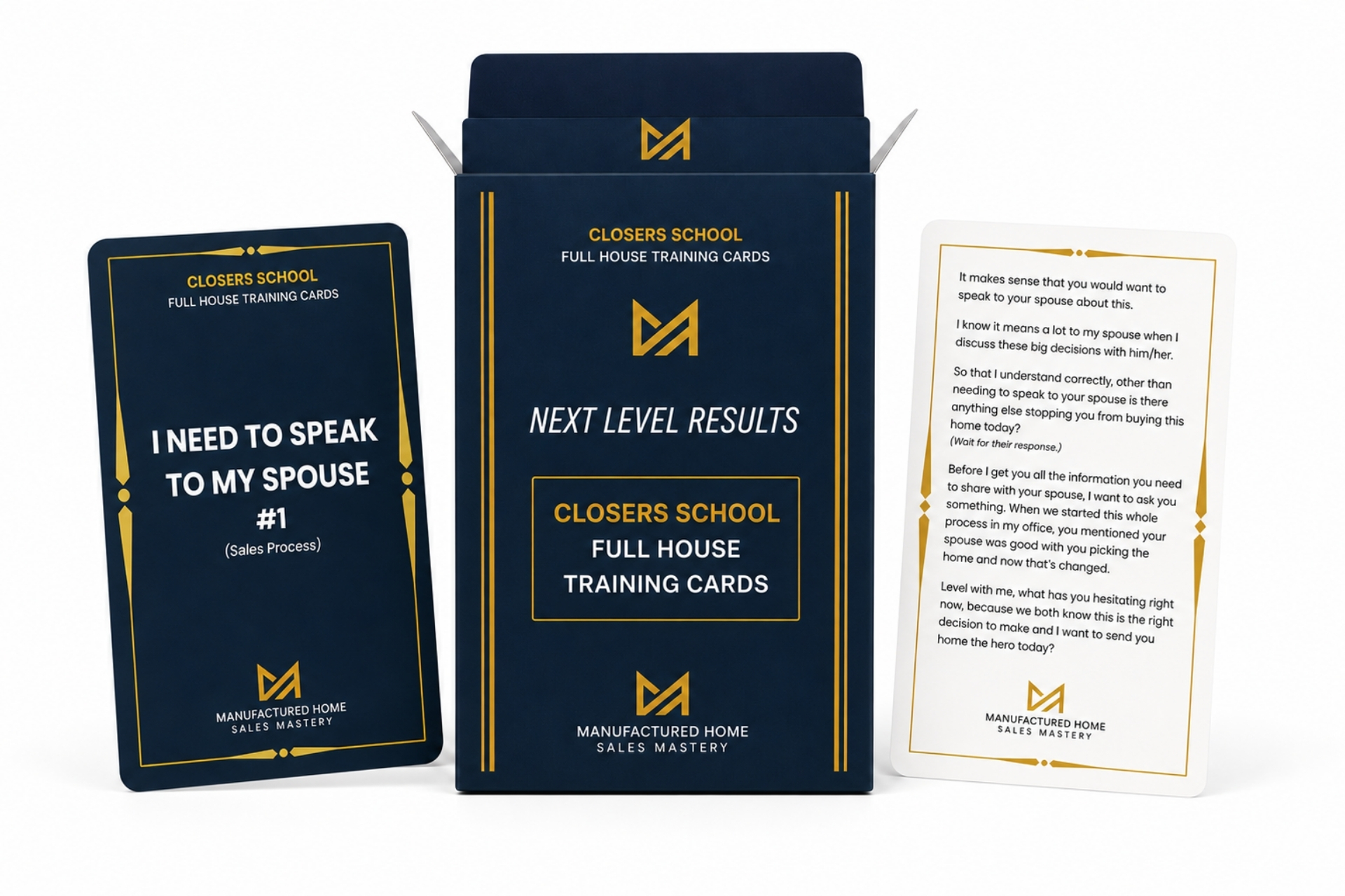 CLOSERS SCHOOL - Full House Training Cards – Image 1