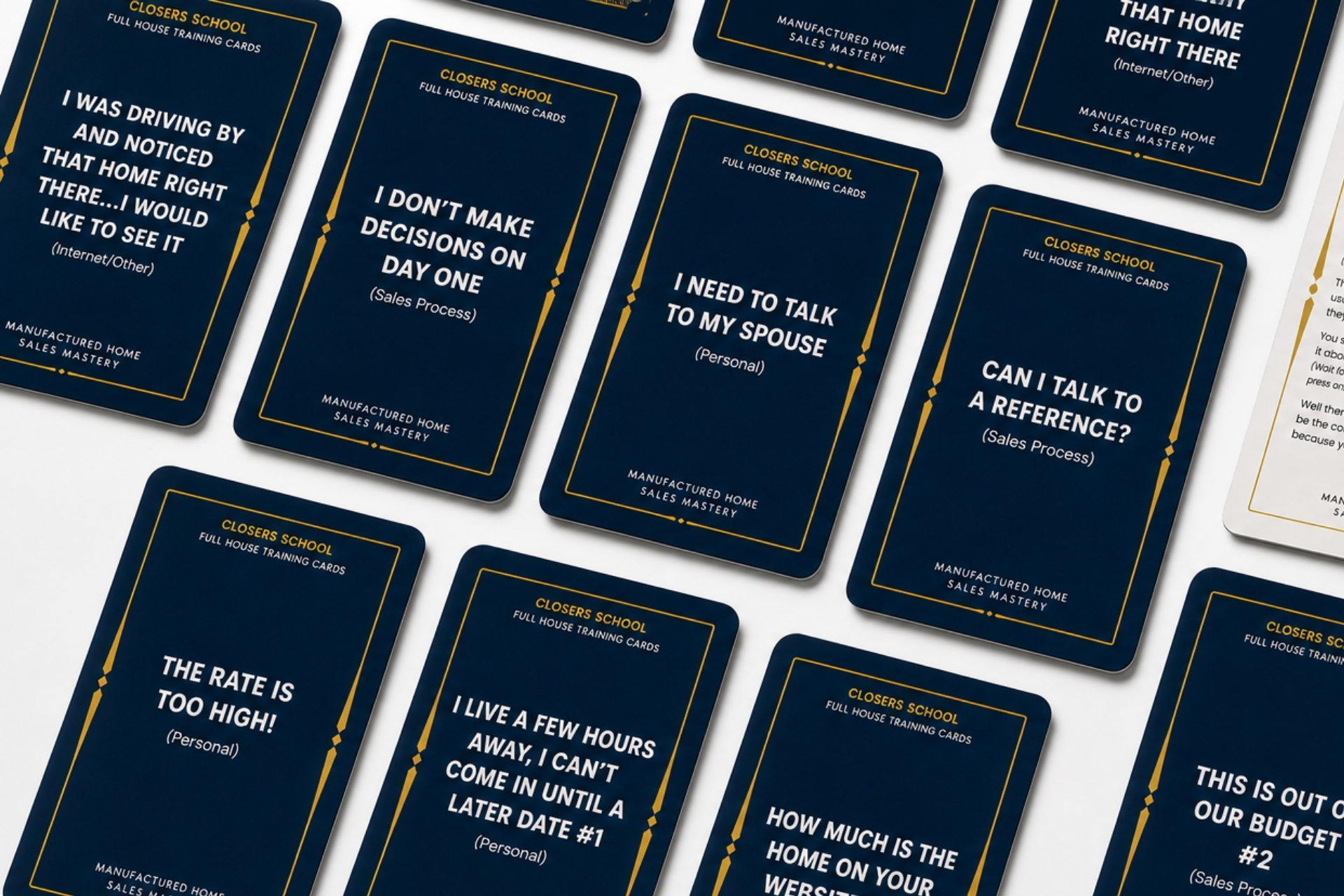 CLOSERS SCHOOL - Full House Training Cards – Image 2