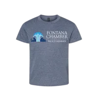 FCOC "Fontana Chamber Proud Tee" Heather Navy – Image 1