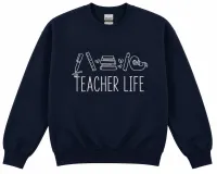 "STAFF" TEACHER LIFE EMBROIDERED CREWNECK CCE 26-27 – Image 1