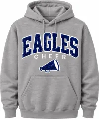 UCA Eagles Megaphone Glitter Hoodie UCA 26-27 – Image 1
