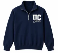 UCA Classic Cheer Embroidered Quarter-Zip UCA 26-27 – M, Navy