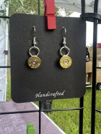 Handmade Bullet Dangle Earrings – Simple Drop
