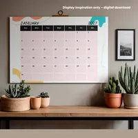 2027 Calendar-A Colourful Year Printable  – Image 1