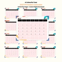 2027 Calendar-A Colourful Year Printable  – Image 3