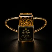Midnight Jasmine Car Diffuser | Floral Car Air Freshener – Gold