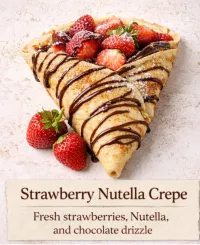 Strawberry Nutella Crepe – Image 1