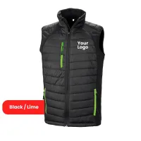 Gilet – S, Black/Lime, Yes