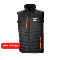 Gilet – XL, Black/Orange, Yes